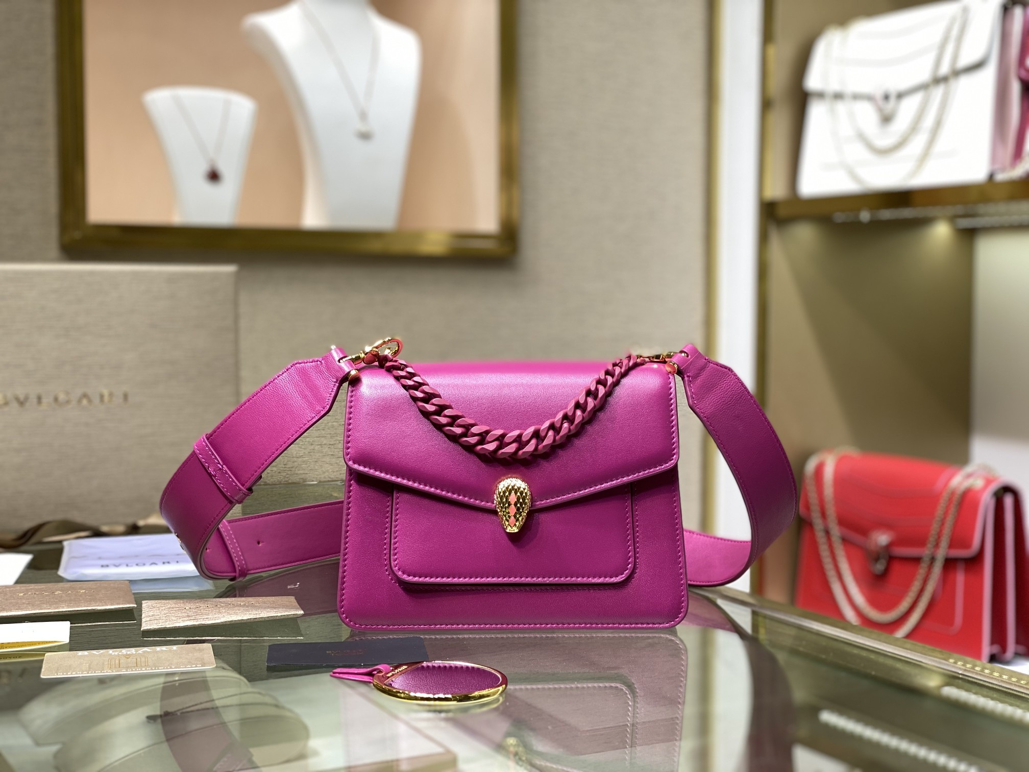 B*l*ai serpenti forever crossbody bag-20cm