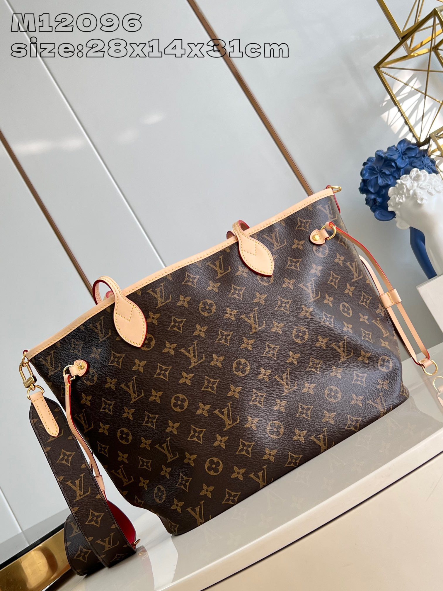 l0*is V*t0n neverfull bandoulière inside out mm-31*28*14cm