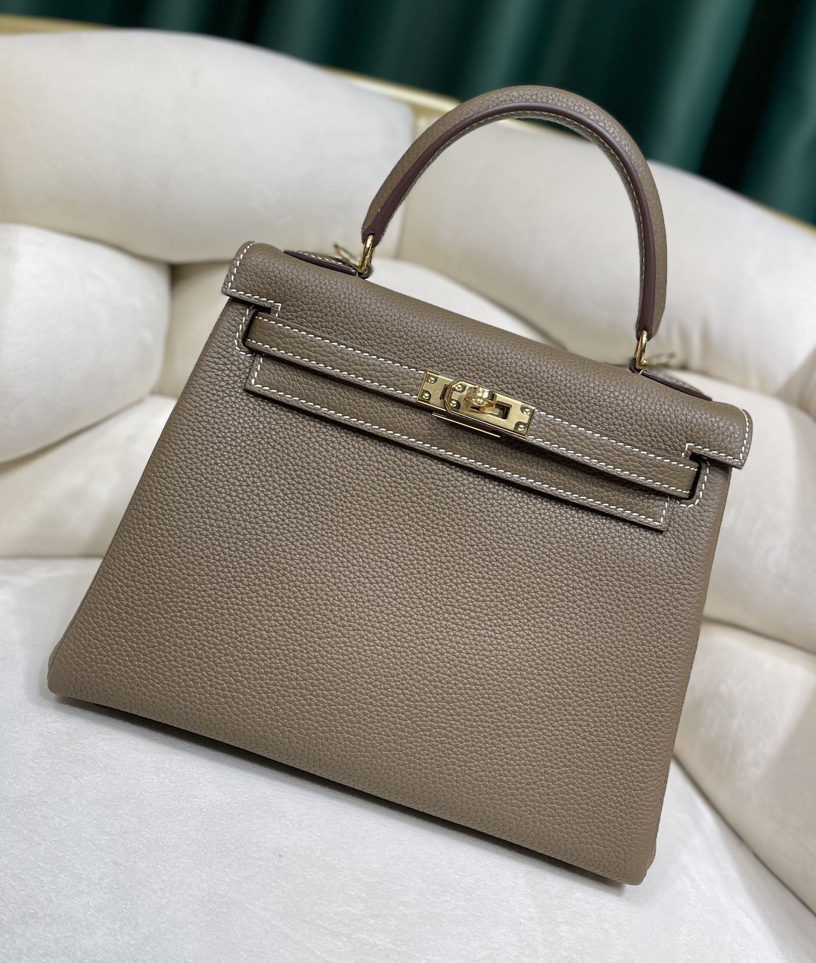 H**mes kelly 25cm all handmade togo leather