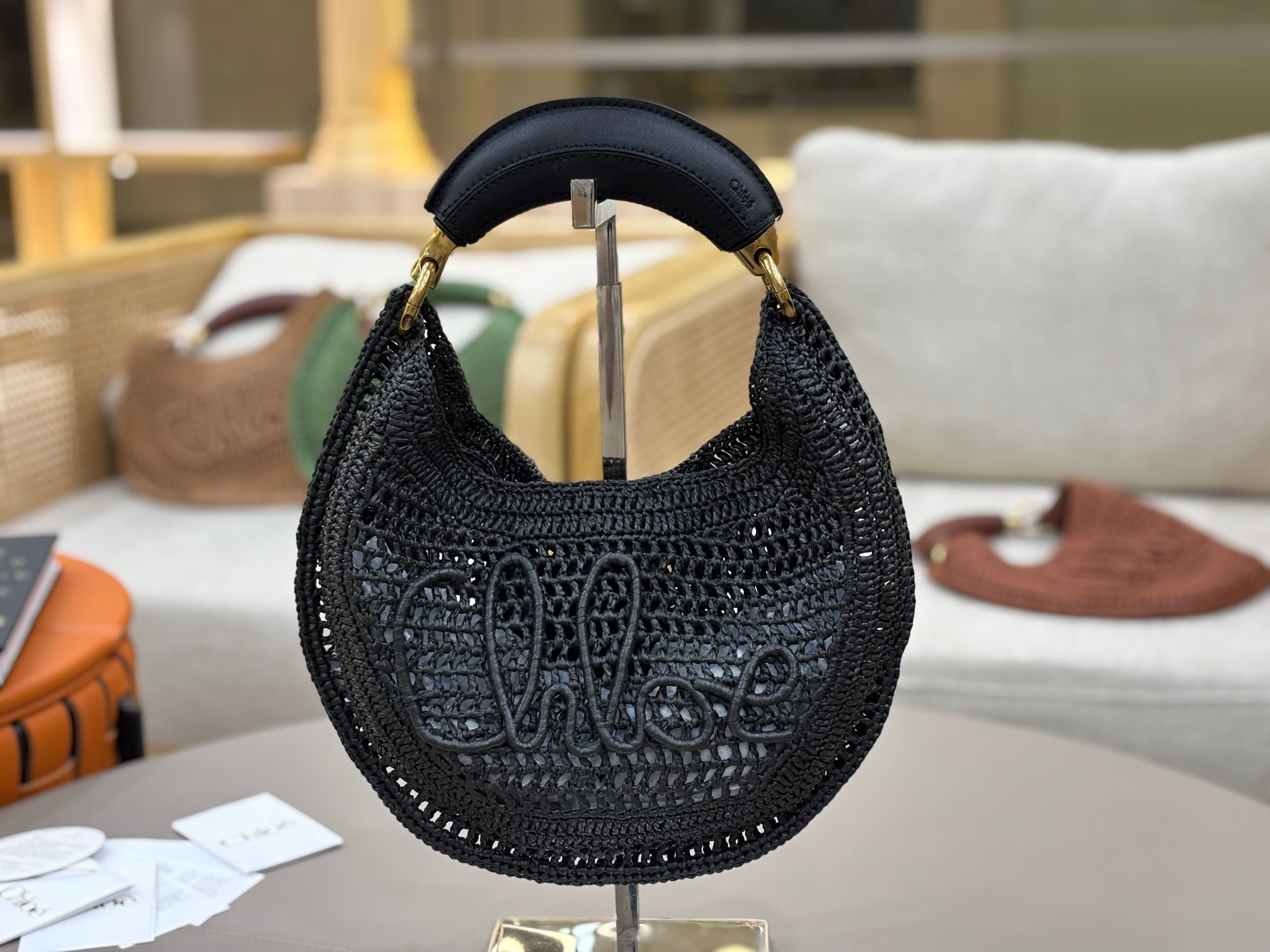 Chloe 25S summer banana hobo bag - 36*21.5*2cm
