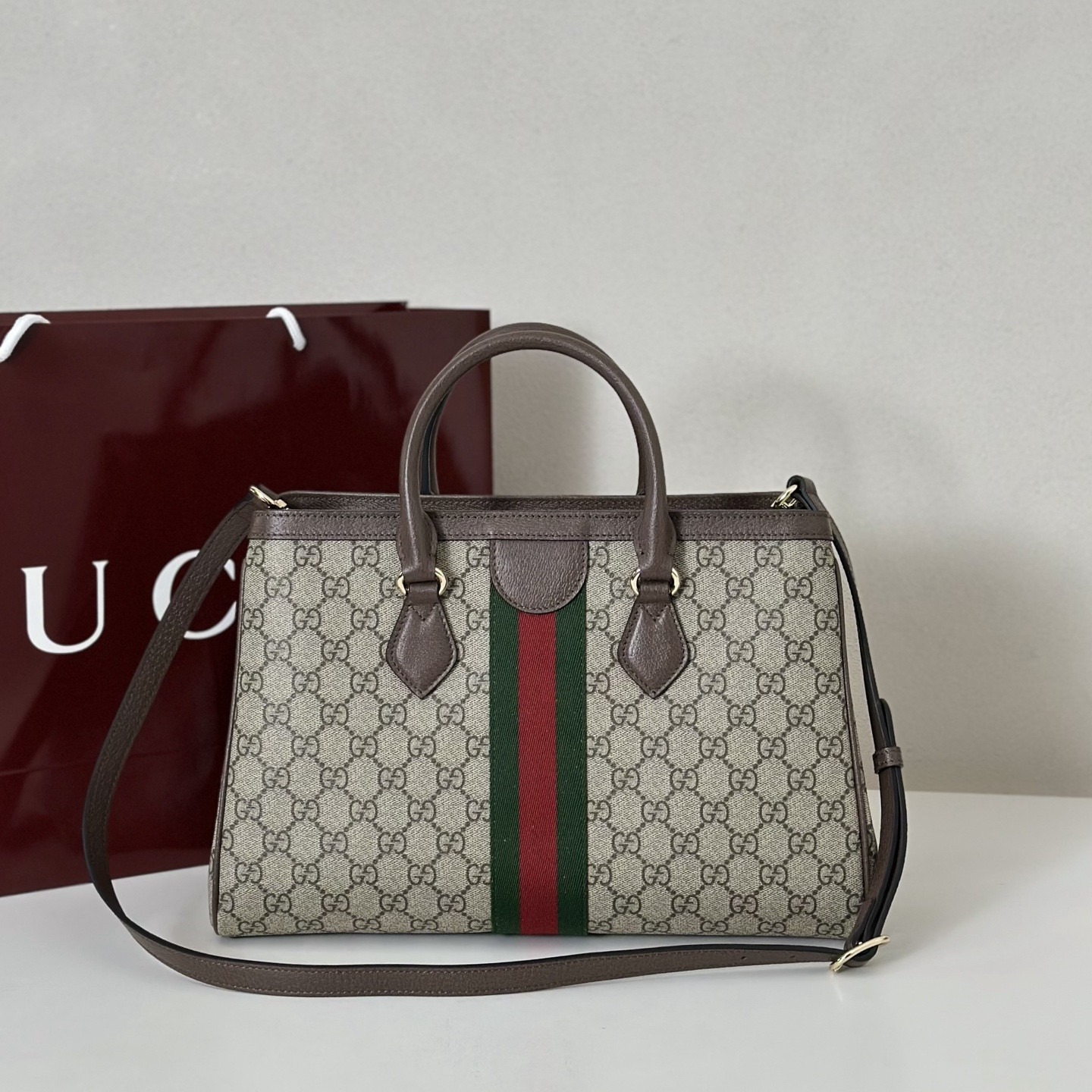 G*u*i ophidia medium tote bag - 33.5*25*14cm